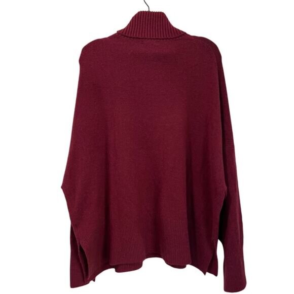 J. Crew Turtleneck Sweater Plus Size 2X Alpaca Merino Wool Blend Red - Picture 2 of 6
